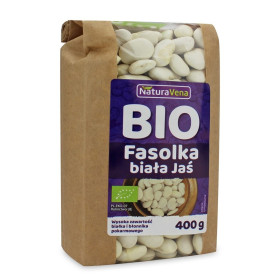 Fasolka biała jaś BIO 400 g - NATURAVENA