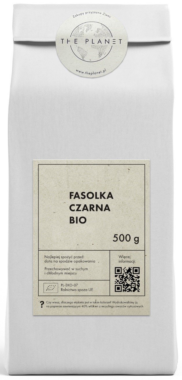Fasolka czarna BIO 500 g - THE PLANET