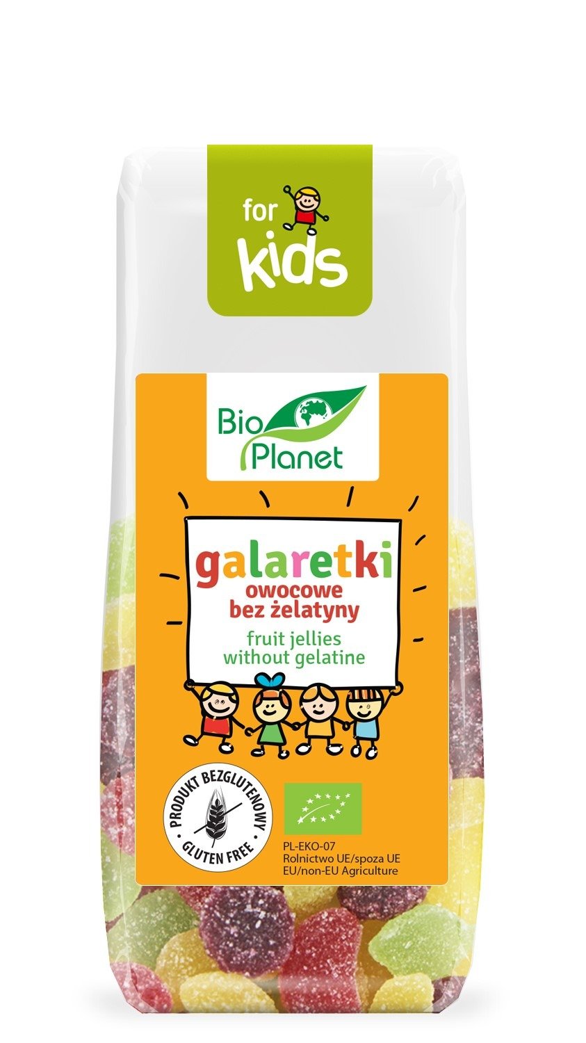 Galaretki owocowe bez żelatyny bezglutenowe BIO 100 g - BIO PLANET FOR KIDS
