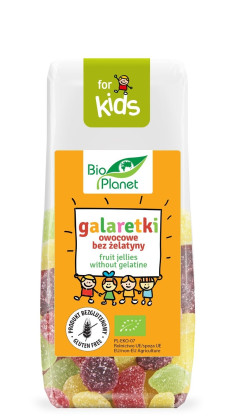 Galaretki owocowe bez żelatyny bezglutenowe BIO 100 g - BIO PLANET FOR KIDS