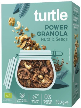 Granola orzechy - nasiona bezglutenowa BIO 350 g - TURTLE