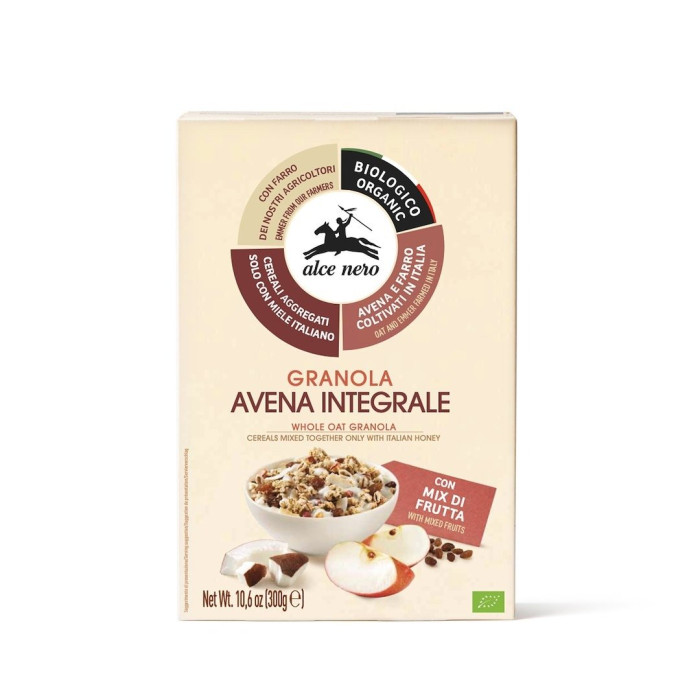 Granola z miodem i owocami BIO 300 g - ALCE NERO