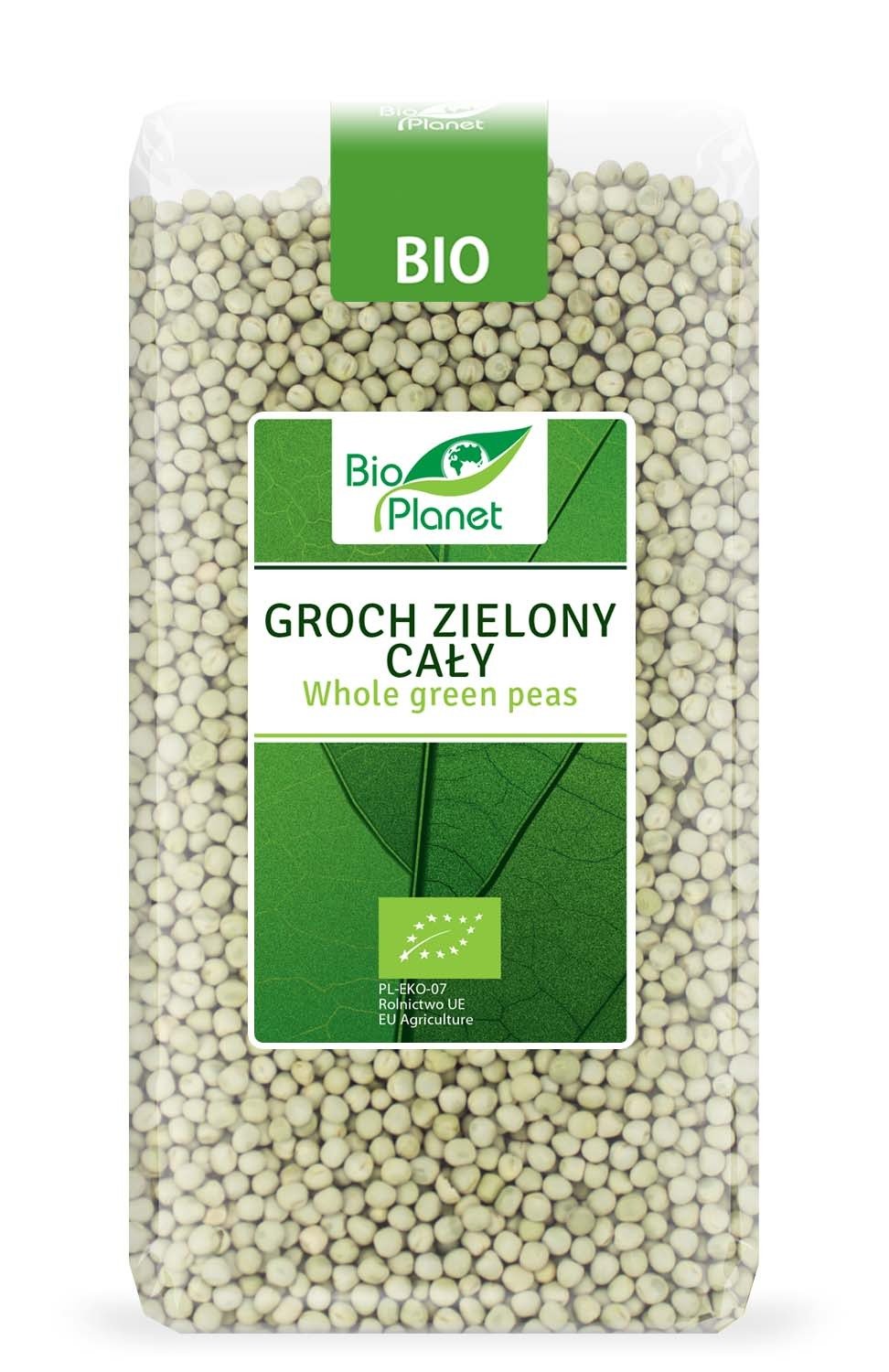 Groch zielony cały BIO 500 g - BIO PLANET