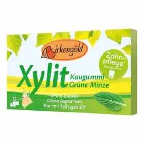 Guma do żucia z ksylitolem o smaku mięty (12 szt.) 17 g - BIRKENGOLD