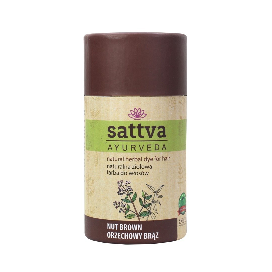 Henna orzechowy brąz eco 150 g - SATTVA (AYURVEDA)