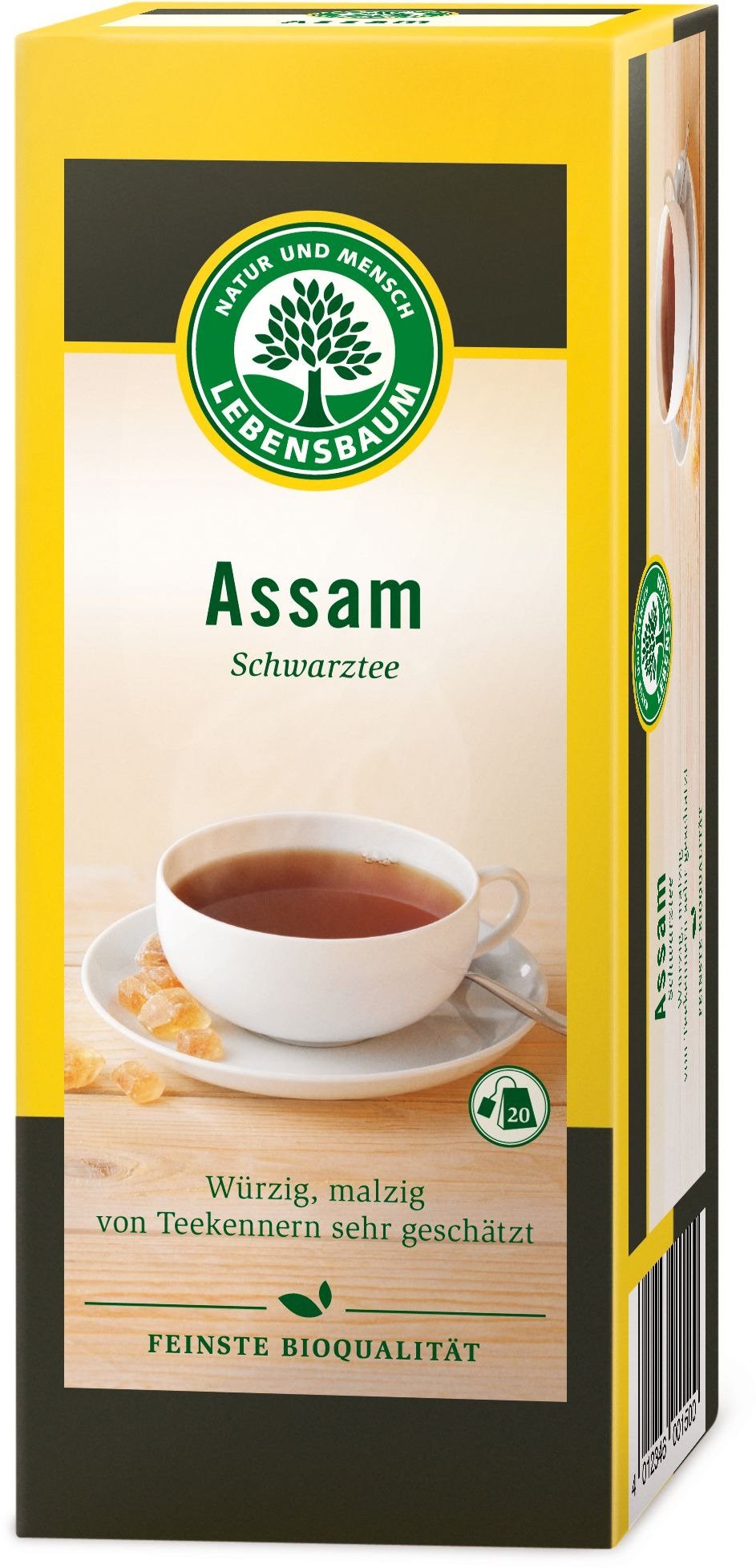 Herbata czarna assam BIO (20 x 2 g) 40 g - LEBENSBAUM