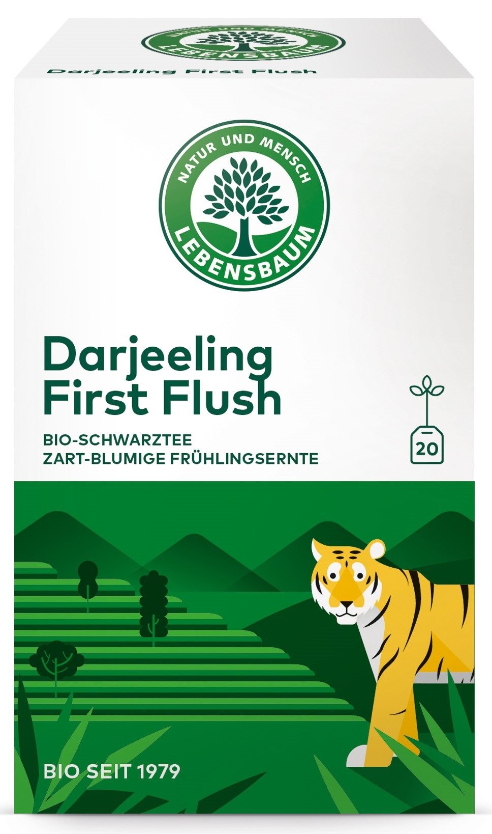 Herbata czarna darjeeling ekspresowa BIO (20 x 1,5 g) 30 g - LEBENSBAUM
