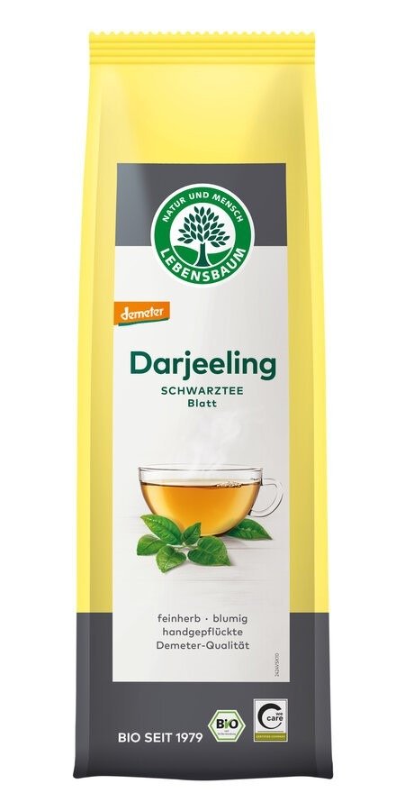 Herbata czarna liściasta darjeeling demeter BIO 75 g - LEBENSBAUM