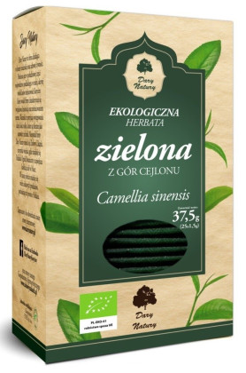 Herbata zielona BIO (25 x 1,5 g) 37,5 g - DARY NATURY