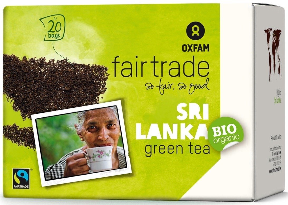Herbata zielona ekspresowa fair trade BIO (20 x 1,8 g) 36 g - OXFAM