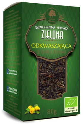 Herbata zielona odkwaszająca BIO 80 g - DARY NATURY