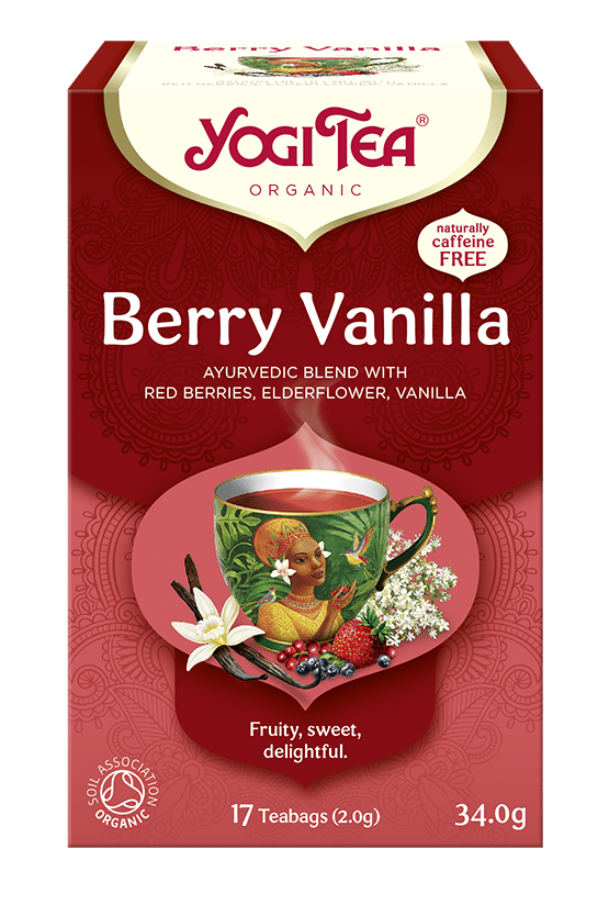 Herbatka czerwone owoce - wanilia (berry vanilla) BIO (17 x 2 g) 34 g - YOGI TEA