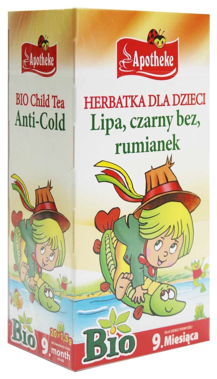 Herbatka dla dzieci - lipa, rumianek i mięta BIO (20 x 1,5 g) 30 g -APOTHEKE