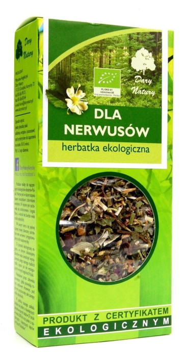Herbatka dla nerwusów BIO 50 g - DARY NATURY