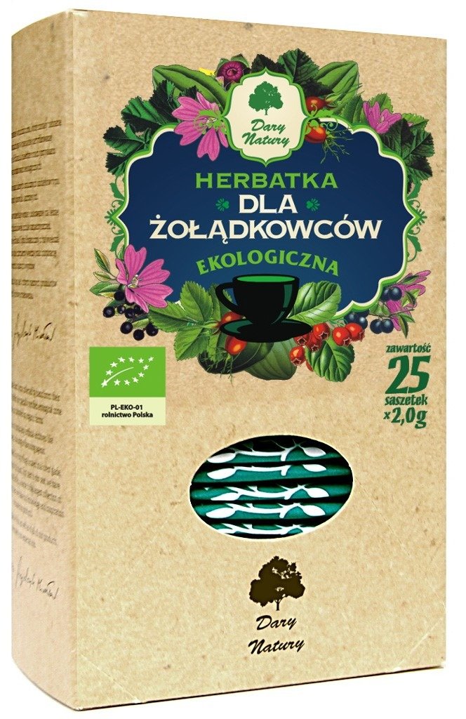 Herbatka dla żołądkowców BIO (25 x 2 g) 50 g - DARY NATURY