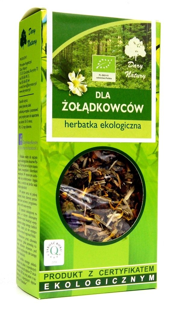 Herbatka dla żołądkowców BIO 50 g - DARY NATURY