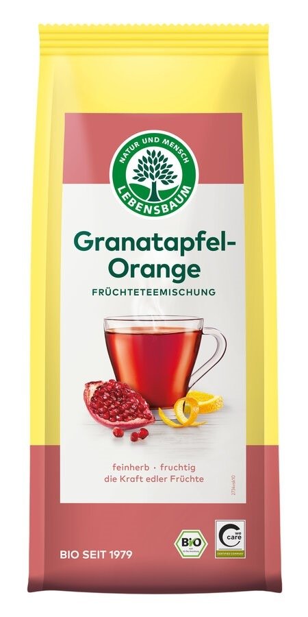 Herbatka granat - pomarańcza BIO 75 g - LEBENSBAUM