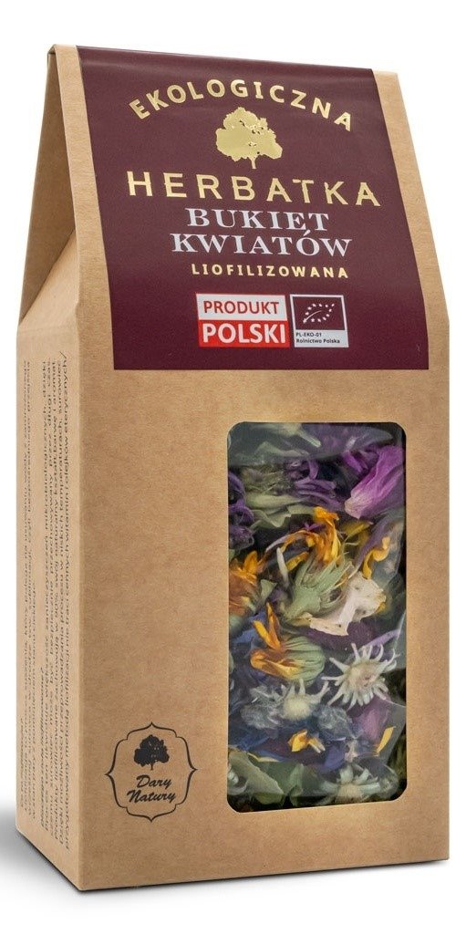 Herbatka liofilizowana bukiet kwiatów BIO 15 g - DARY NATURY