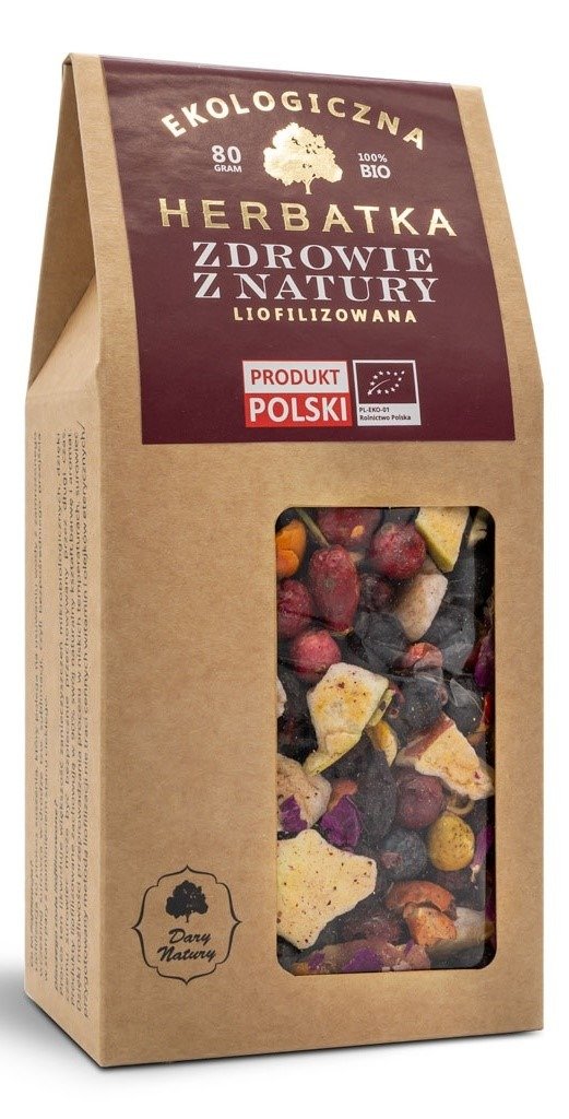 Herbatka liofilizowana zdrowie z natury BIO 80 g - DARY NATURY