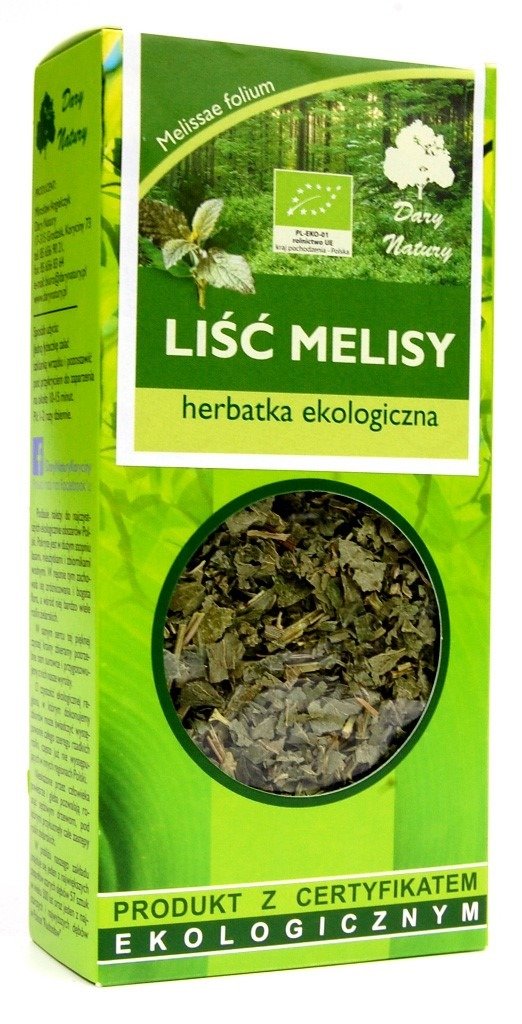 Herbatka liść melisy BIO 25 g - DARY NATURY