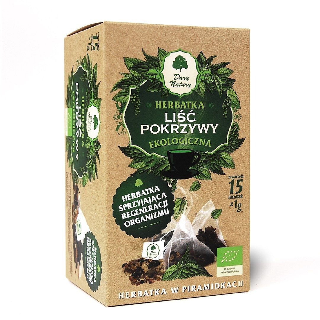 Herbatka liść pokrzywy piramidki BIO (15 x 1 g) 15 g - DARY NATURY