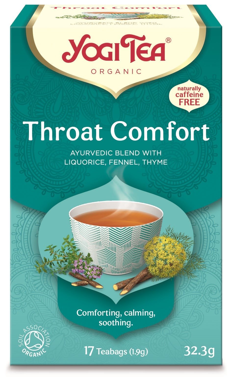 Herbatka na gardło (throat comfort) BIO (17 x 1,9 g) 32,3 g - YOGI TEA