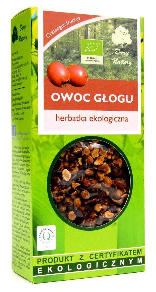Herbatka owoc głogu BIO 100 g - DARY NATURY