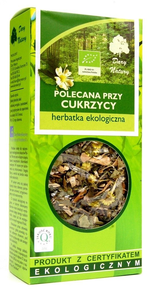 Herbatka polecana przy cukrzycy BIO 50 g - DARY NATURY