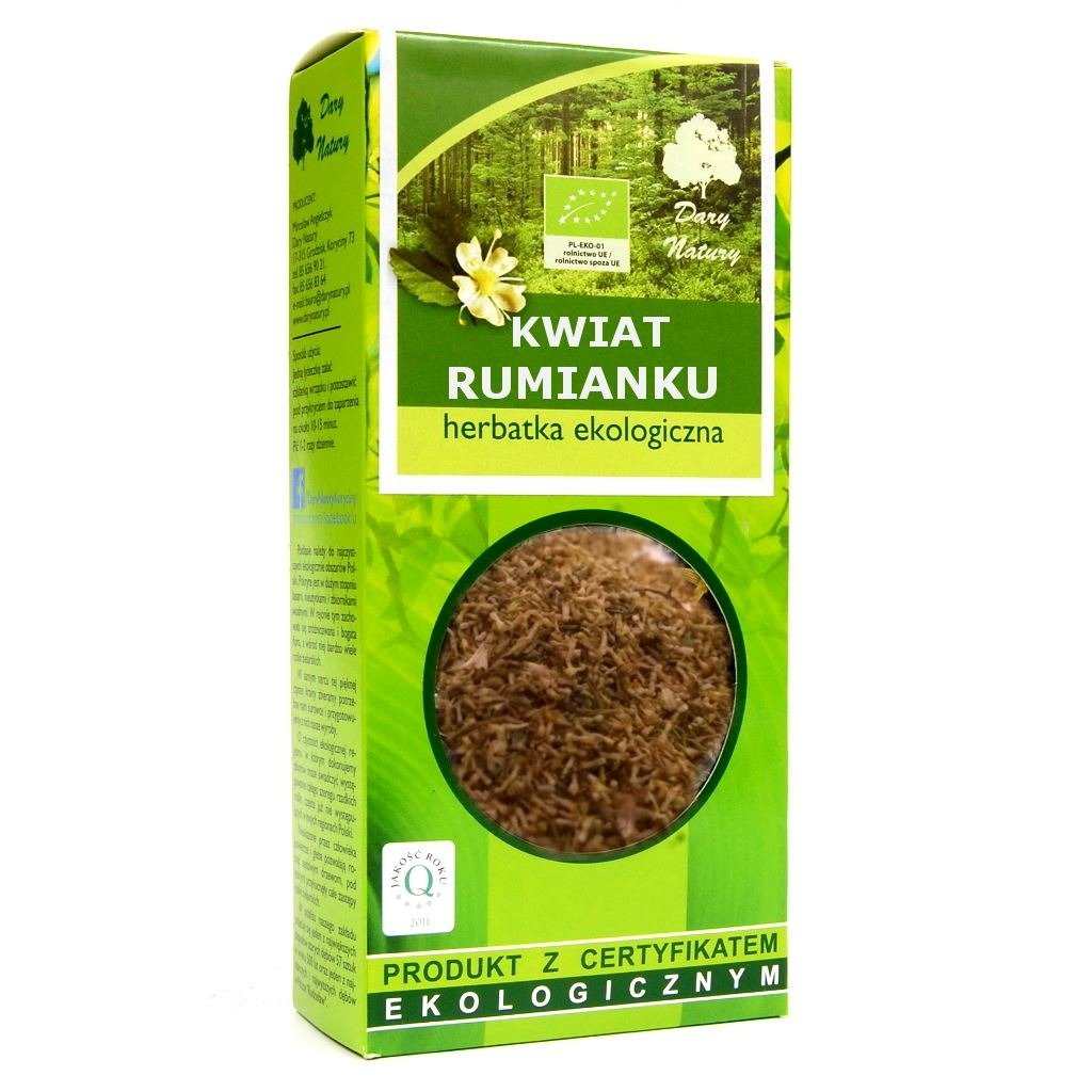 Herbatka z kwiatu rumianku BIO 50 g - DARY NATURY