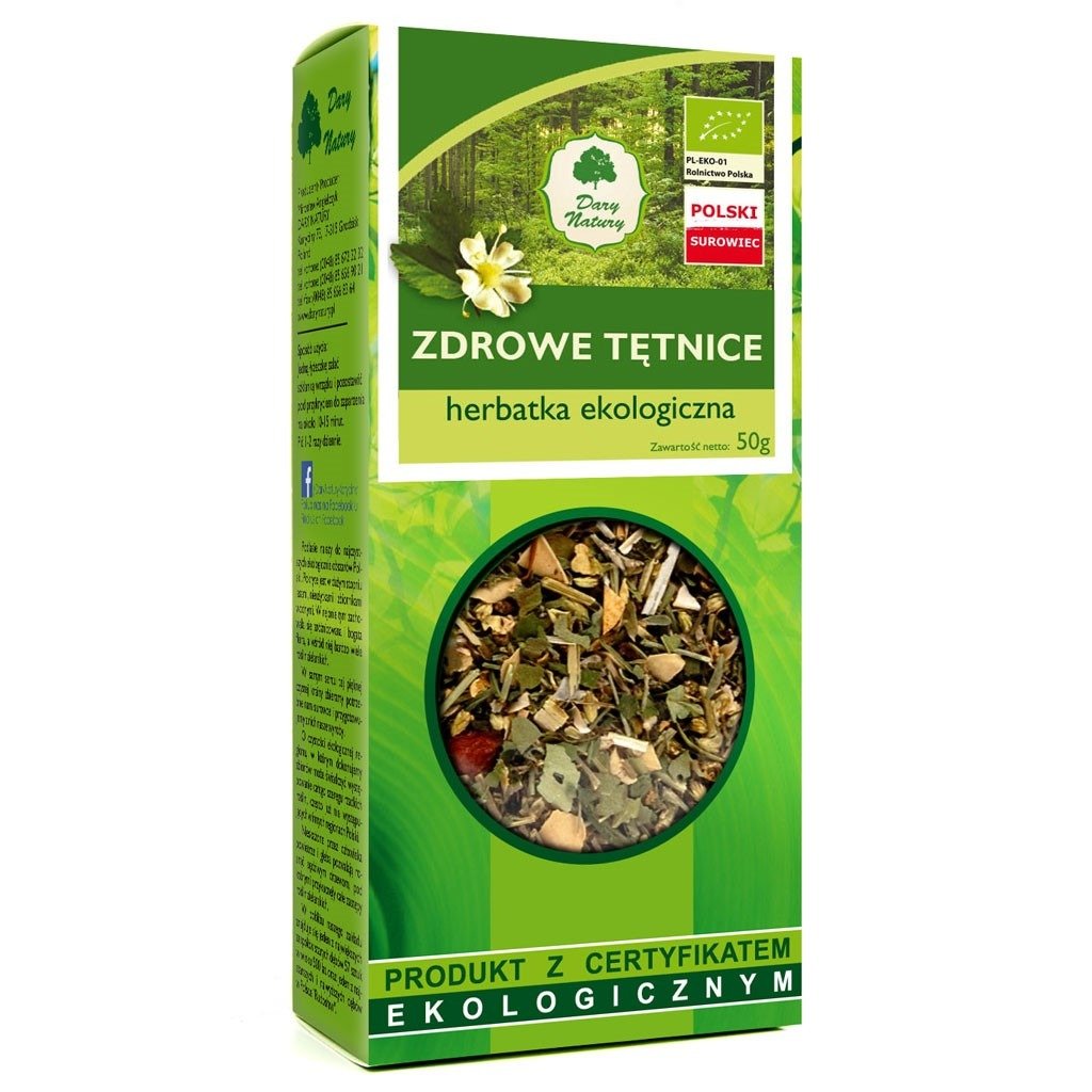 Herbatka zdrowe tętnice BIO 50 g - DARY NATURY