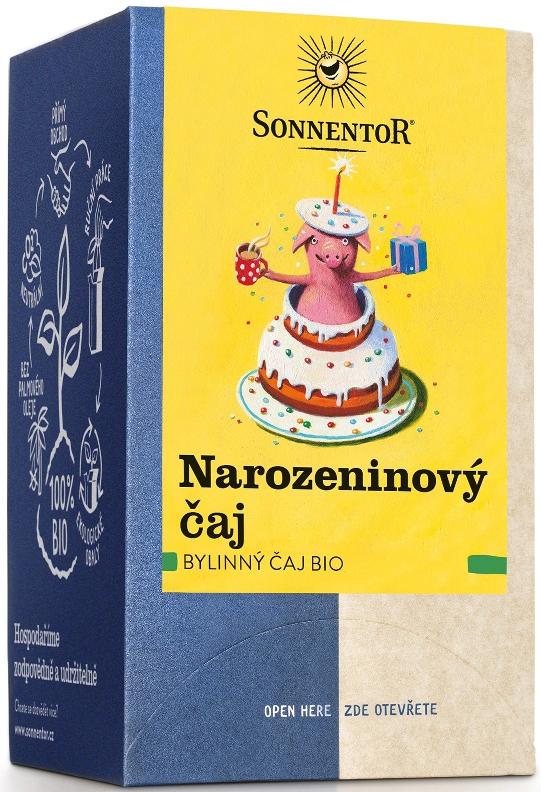 Herbatka ziołowa urodzinowa (happy birthday) BIO (18 x 1,5 g) 27 g - SONNENTOR