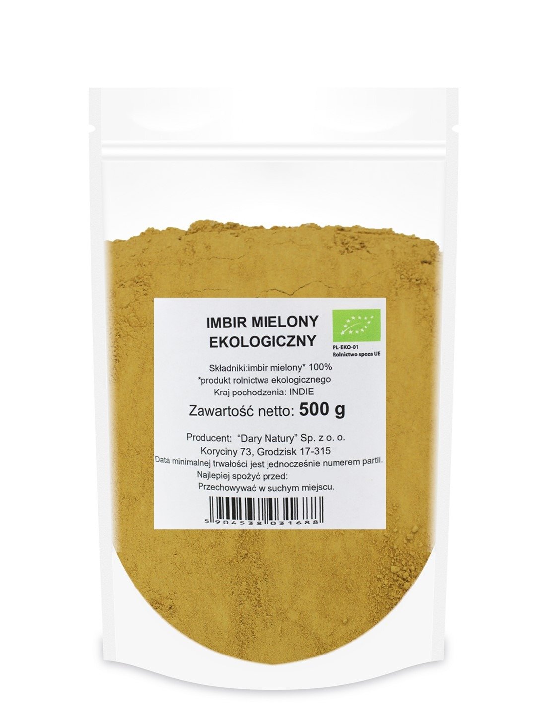 Imbir mielony BIO 500 g - HORECA (DARY NATURY)