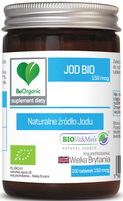 Jod BIO (150 µg) 100 TABLETEK - BE ORGANIC