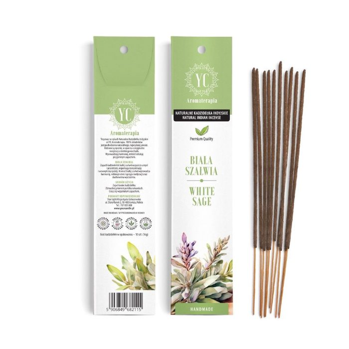Kadzidełka indyjskie biała szałwia (10 szt.) 16 g - YOUR CANDLE