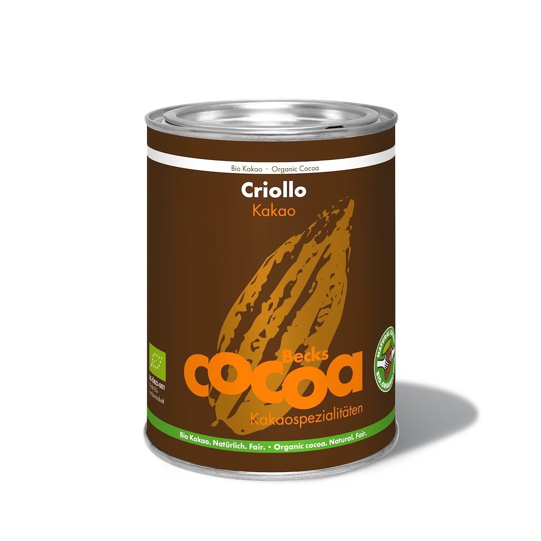 Kakao criollo sproszkowane odtłuszczone bezglutenowe BIO 200 g - BECKS COCOA