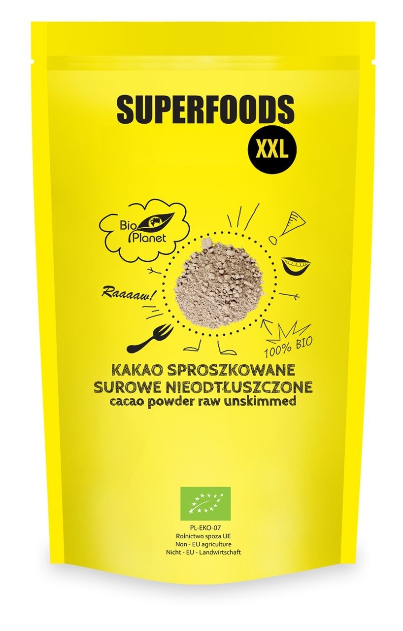 Kakao surowe sproszkowane BIO 400 g - BIO PLANET SUPERFOODS
