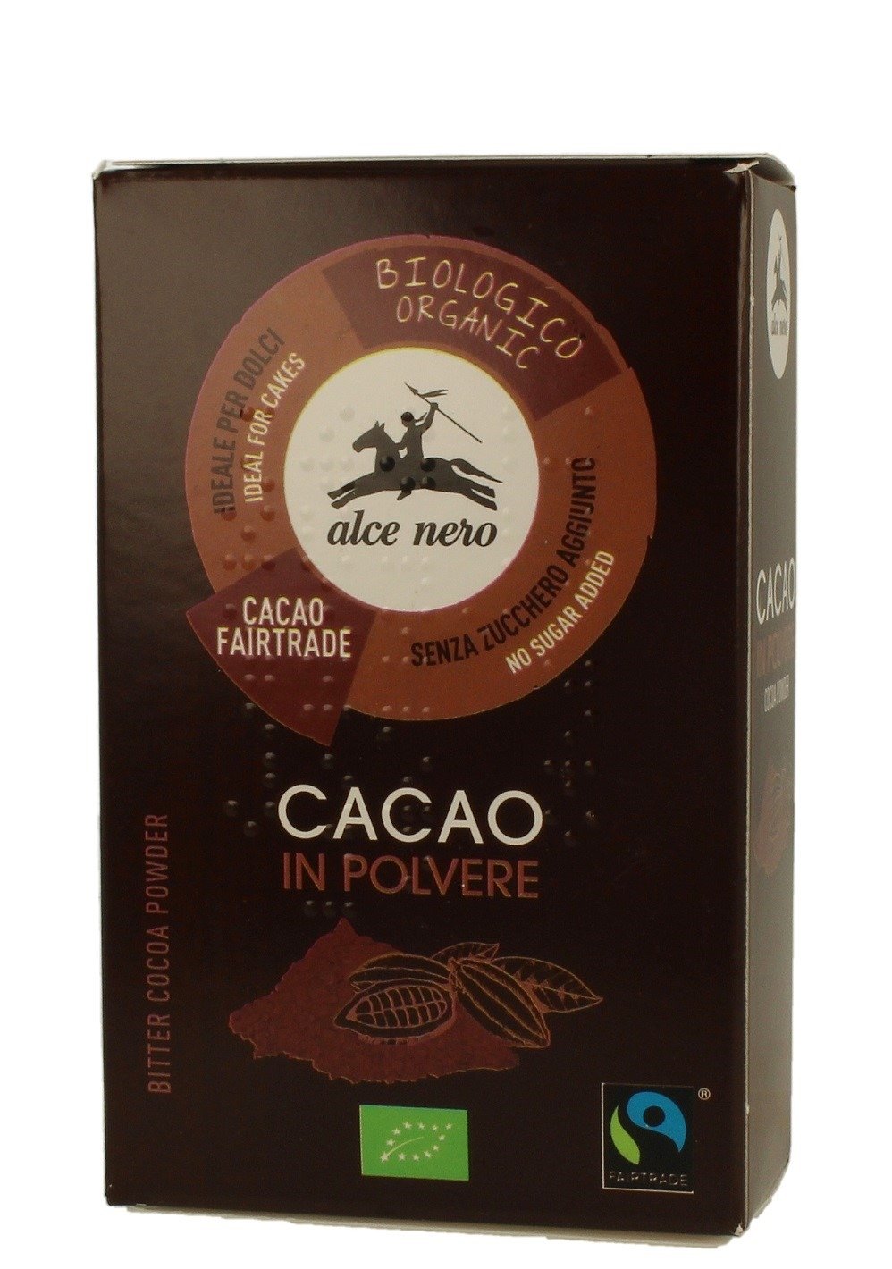 Kakao w proszku fair trade BIO 75 g - ALCE NERO