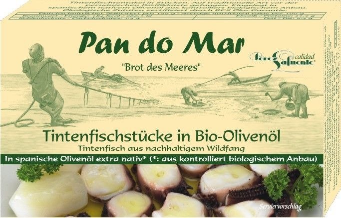 Kałamarnica humboldta w BIO OLIWIE Z OLIWEK EXTRA VIRGIN 120 g (90 g) - PAN DO MAR