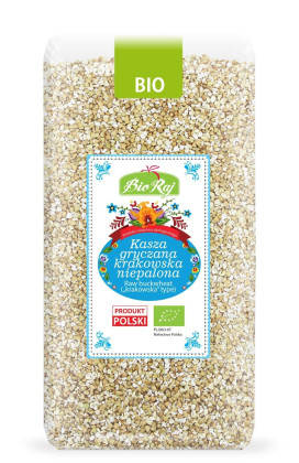 Kasza gryczana krakowska niepalona BIO (POLSKA) 500 g - BIO RAJ