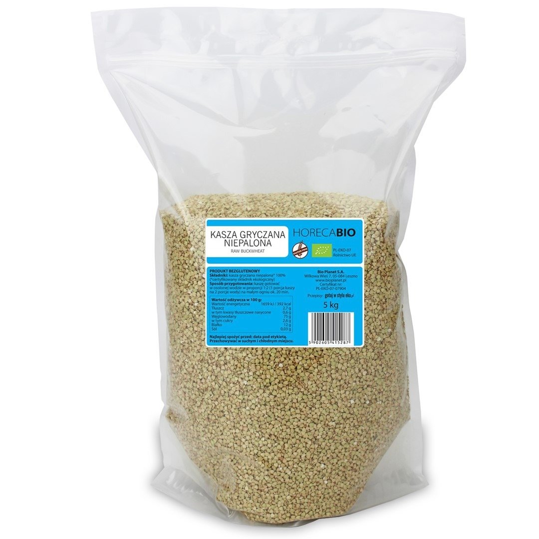 Kasza gryczana niepalona bezglutenowa BIO 5 kg - HORECA (BIO PLANET)