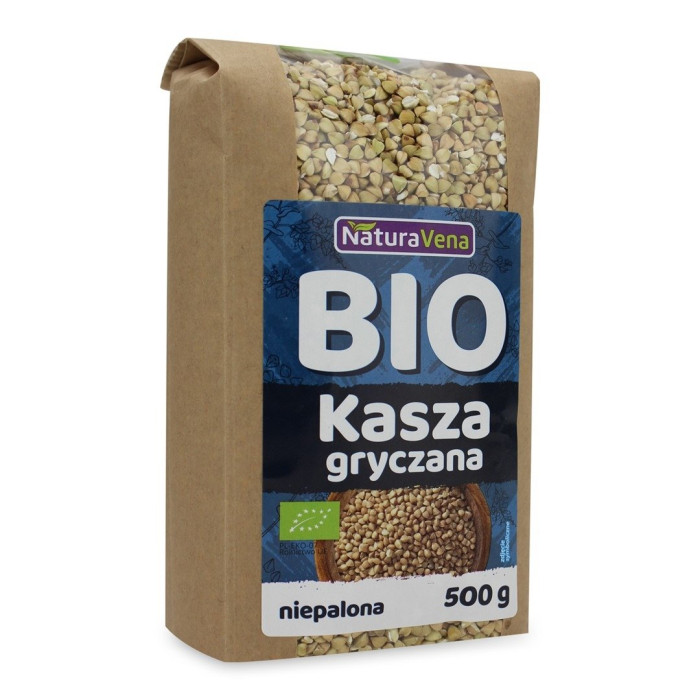 Kasza gryczana niepalona bezglutenowa BIO 500 g - NATURAVENA