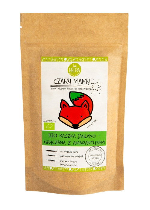 Kaszka jaglano - gryczana z amarantusem bez dodatku cukrów BIO 200 g - HELPA
