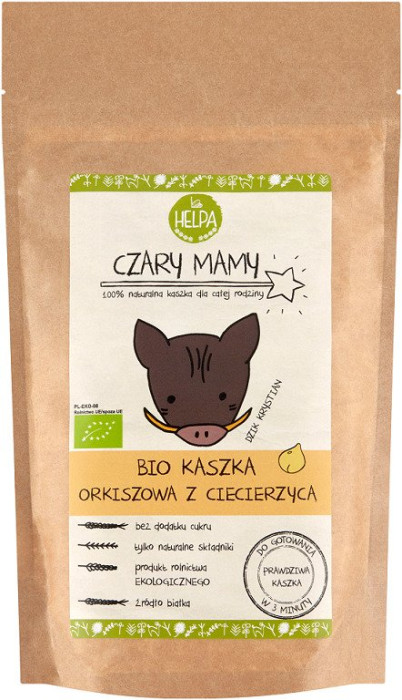 Kaszka orkiszowa z ciecierzycą bez dodatku cukrów BIO 200 g - HELPA