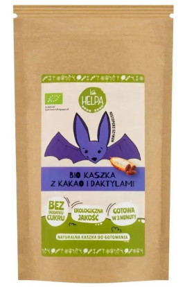 Kaszka orkiszowo - owsiana z kakao i daktylami bez dodatku cukrów BIO 200 g - HELPA