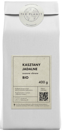Kasztany jadalne suszone bezglutenowe BIO 400 g - THE PLANET