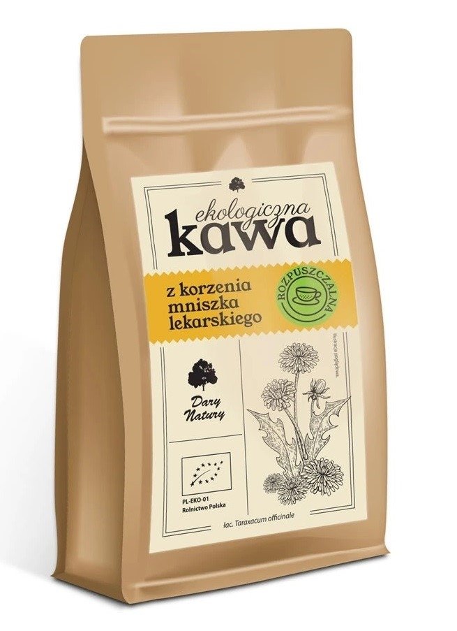 Kawa instant z korzenia mniszka lekarskiego BIO 100 g - DARY NATURY