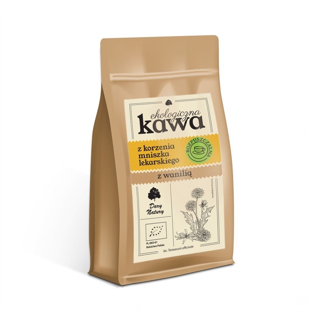 Kawa instant z korzenia mniszka lekarskiego z wanilią BIO 100 g - DARY NATURY