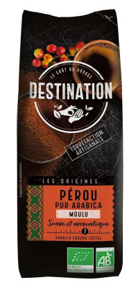Kawa mielona arabica 100 % peru fair for life BIO 250 g - DESTINATION