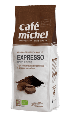 Kawa mielona arabica / robusta espresso fair trade BIO 250 g - CAFE MICHEL