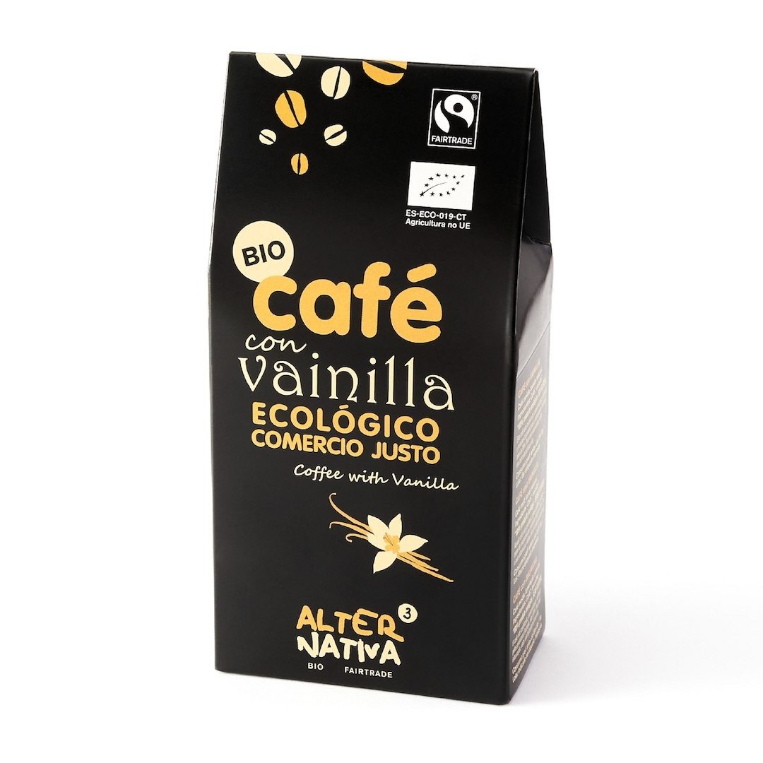 Kawa mielona arabica/robusta z wanilią fair trade BIO 125 g - ALTERNATIVA3